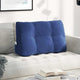Vidaxx coussin de dossier police bleu 80 x 24 x 50 cm velours
