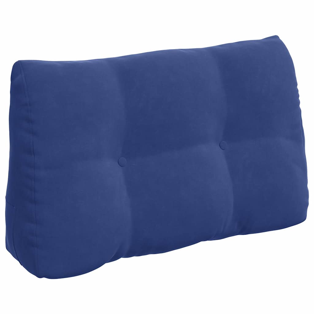 Vidaxx coussin de dossier police bleu 80 x 24 x 50 cm velours