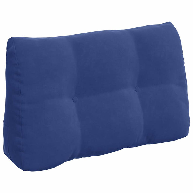 Vidaxx coussin de dossier police bleu 80 x 24 x 50 cm velours