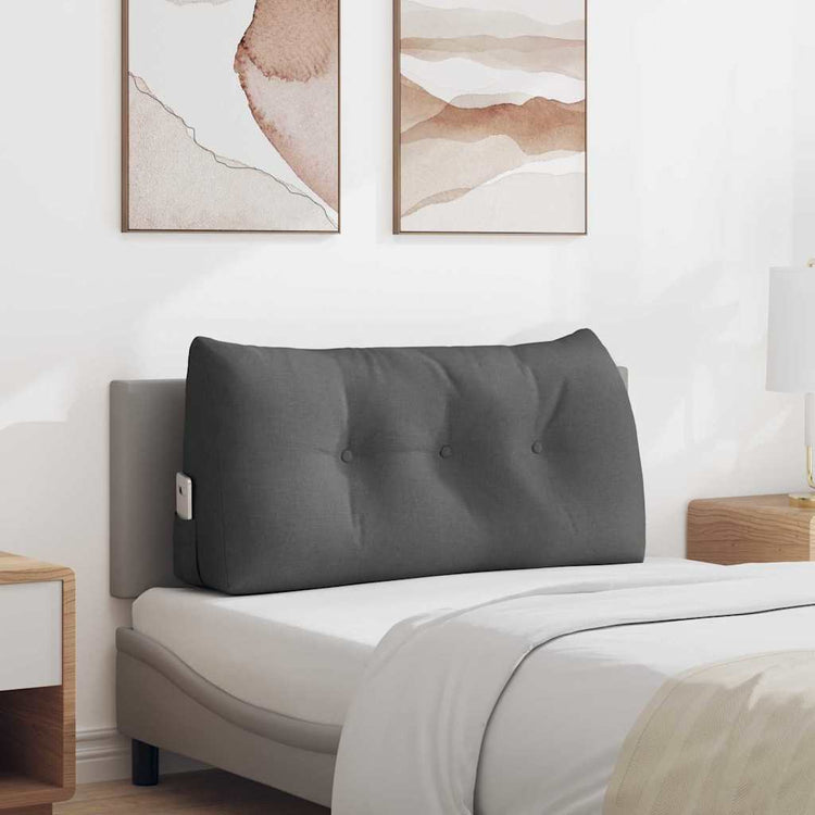 Vidaxx coussin de dossier gris foncé 100 x 24 x 50 cm tissu