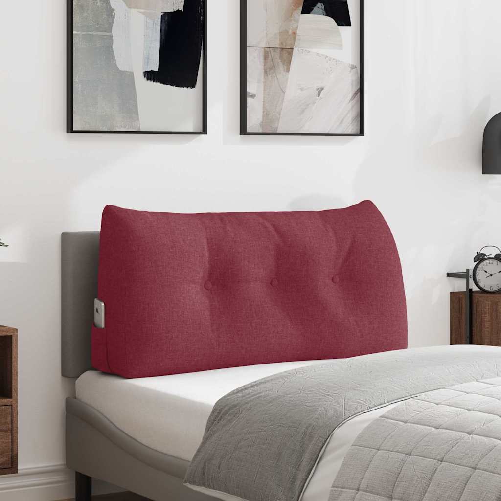 Vidaxx coussin de dossier rouge vin 100 x 24 x 50 cm tissu