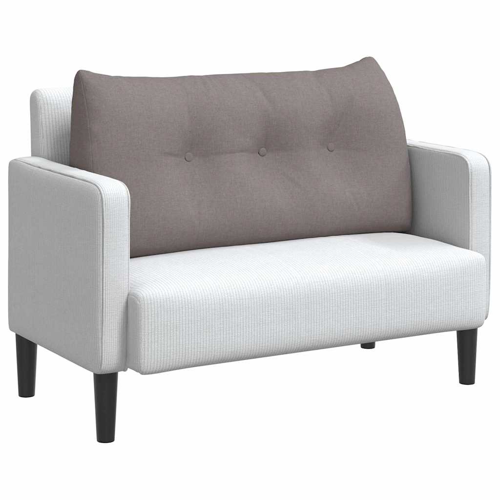 Vidaxx coussin de dossier taupe 100 x 24 x 50 cm tissu