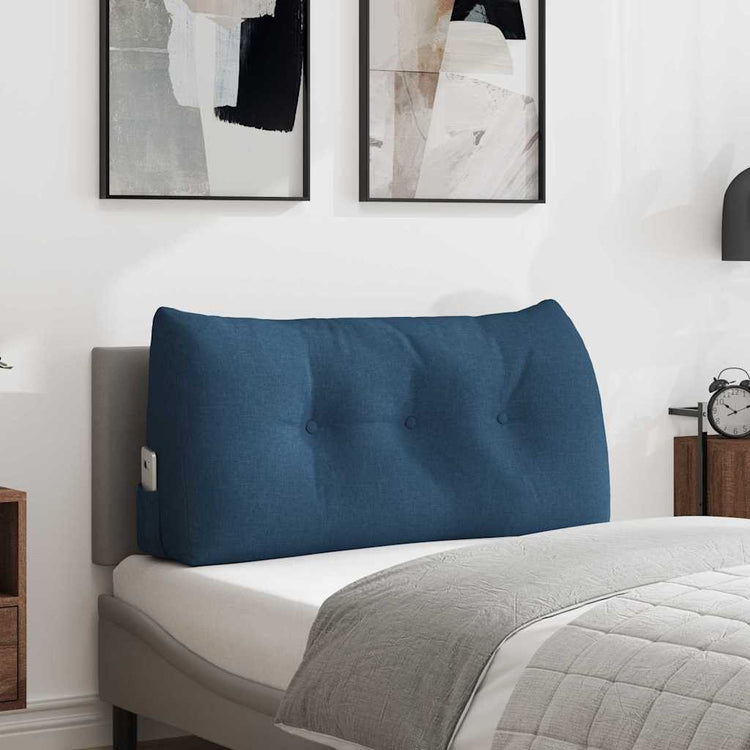 Vidaxx coussin de dossier bleu 100 x 24 x 50 cm tissu