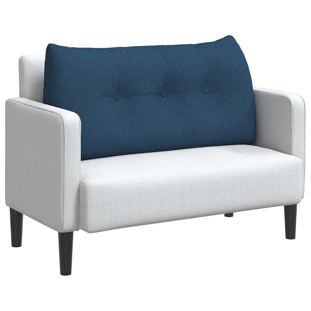 Vidaxx coussin de dossier bleu 100 x 24 x 50 cm tissu