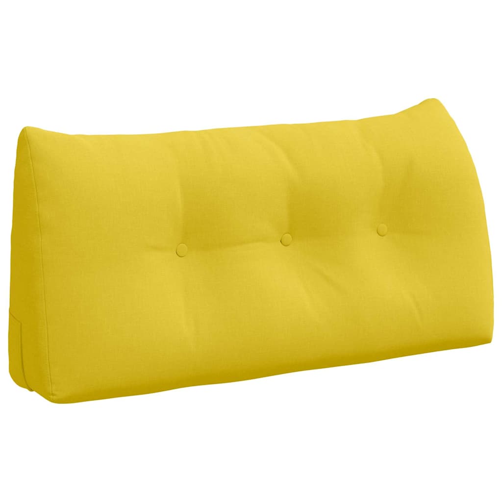 Vidaxx coussin de dossier jaune clair 100 x 24 x 50 cm tissu