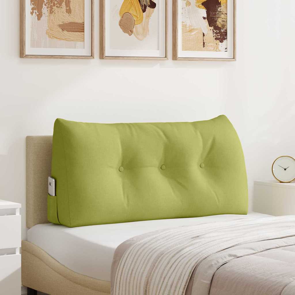 VidaXL coussin de dossier vert clair 100 x 24 x 50 cm tissu