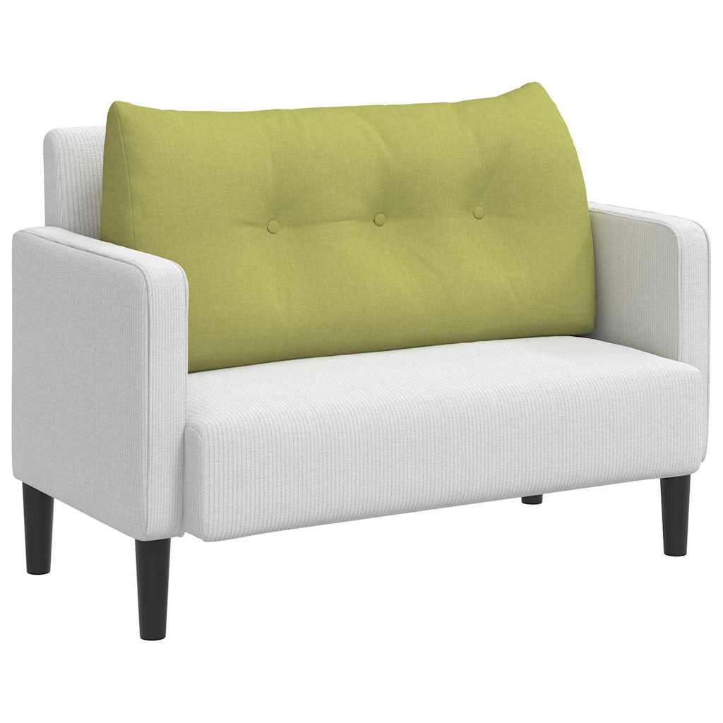 VidaXL coussin de dossier vert clair 100 x 24 x 50 cm tissu