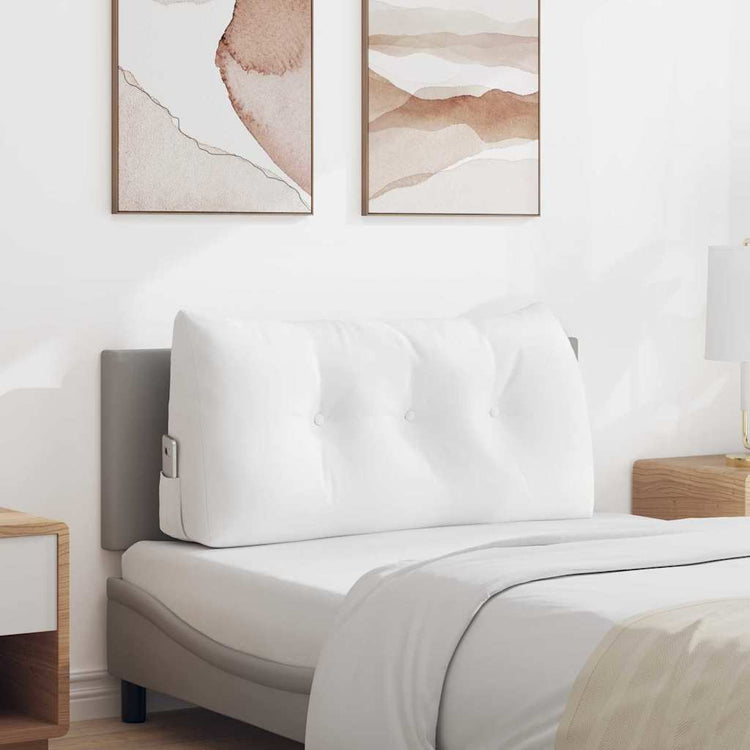 Vidaxx coussin de dossier blanc 100 x 24 x 50 cm tissu