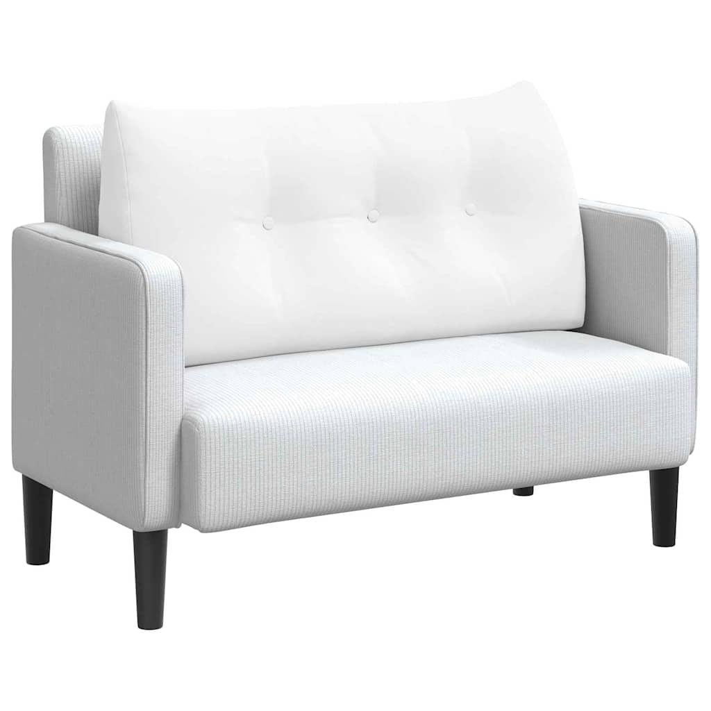 Vidaxx coussin de dossier blanc 100 x 24 x 50 cm tissu