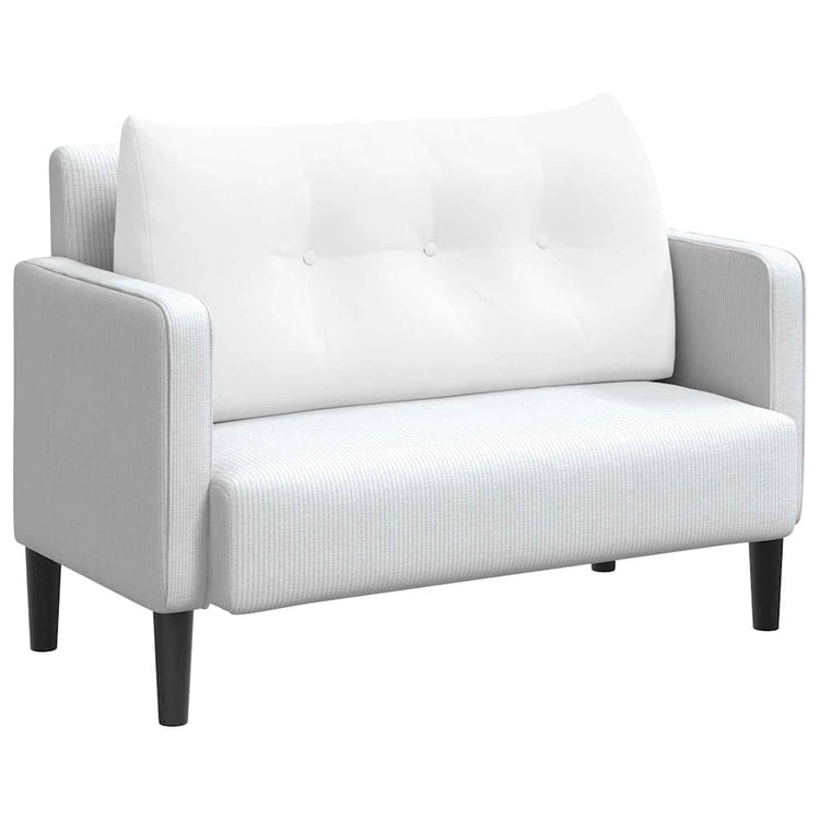 Vidaxx coussin de dossier blanc 100 x 24 x 50 cm tissu