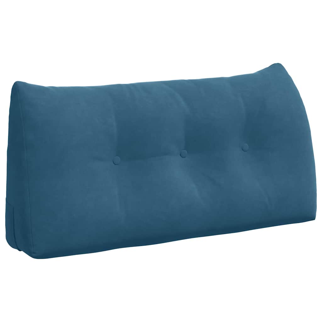 Vidaxx coussin de dossier bleu 100 x 24 x 50 cm velours