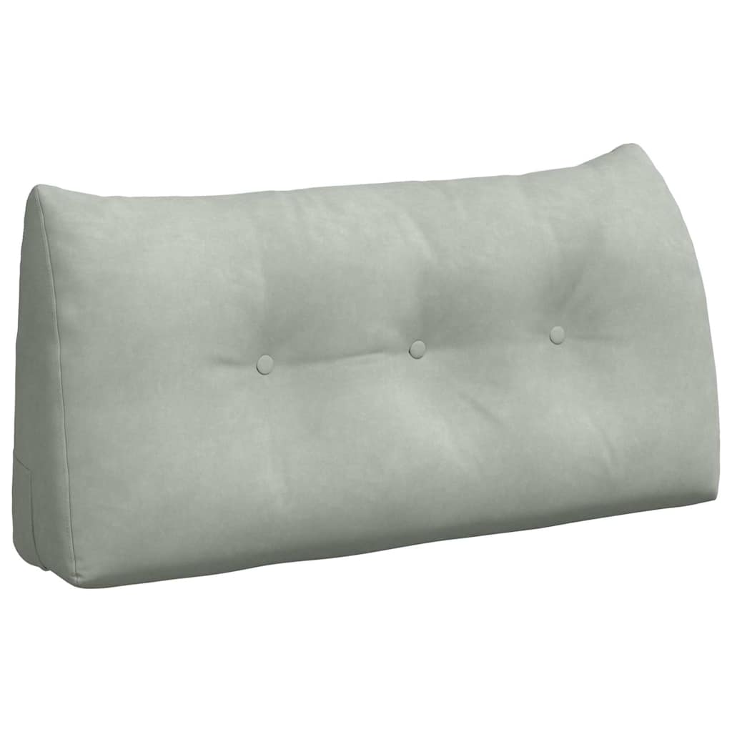 Vidaxx coussin de dossier gris clair 100 x 24 x 50 cm velours
