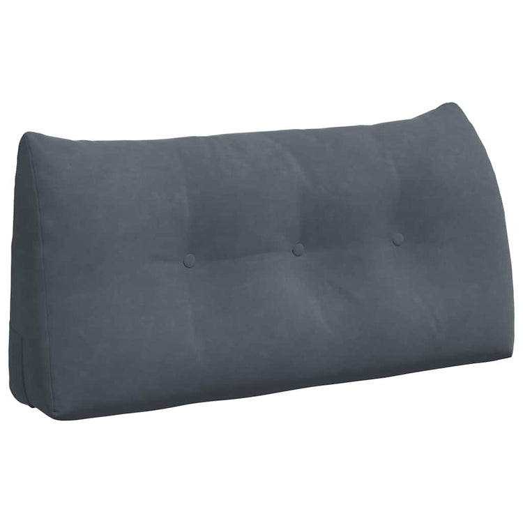 Vidaxx coussin de dossier gris foncé 100 x 24 x 50 cm velours