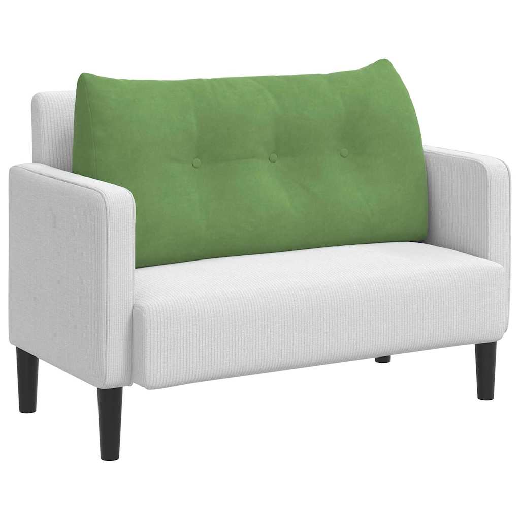 Vidaxx coussin de dossier vert clair 100 x 24 x 50 cm velours
