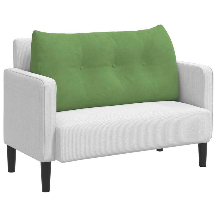 Vidaxx coussin de dossier vert clair 100 x 24 x 50 cm velours