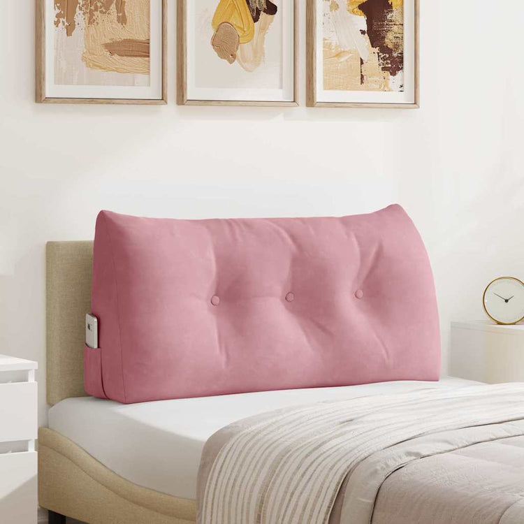 Vidaxx coussin de dossier rose 100 x 24 x 50 cm velours