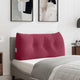 Vidaxx coussin de dossier rouge vin 100 x 24 x 50 cm velours