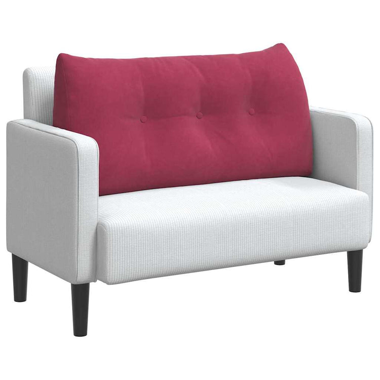 Vidaxx coussin de dossier rouge vin 100 x 24 x 50 cm velours