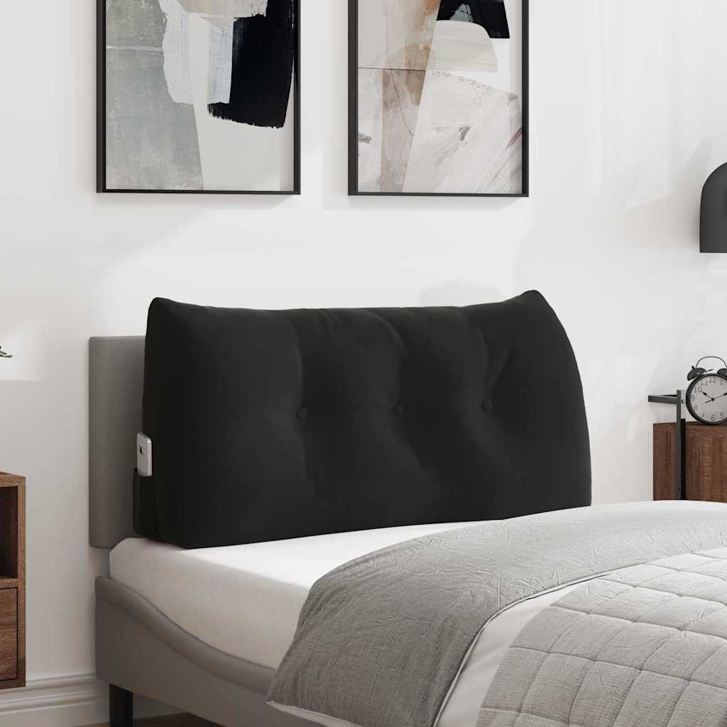 Vidaxx coussin de dossier noir 100 x 24 x 50 cm velours