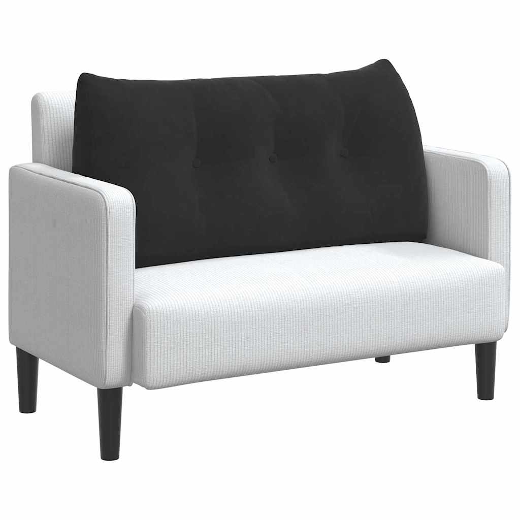 Vidaxx coussin de dossier noir 100 x 24 x 50 cm velours
