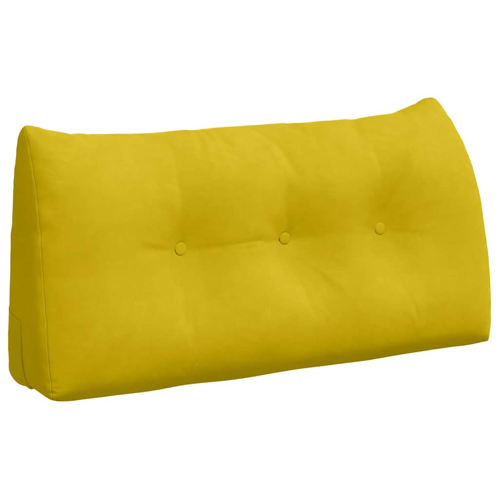 Vidaxx coussin de dossier jaune 100 x 24 x 50 cm velours