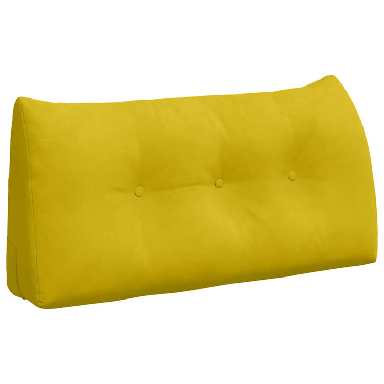 Vidaxx coussin de dossier jaune 100 x 24 x 50 cm velours