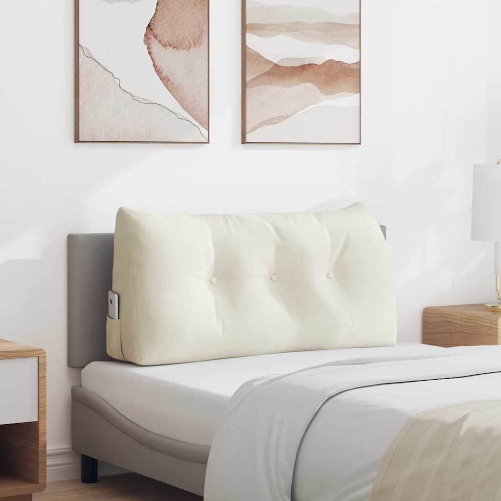 Vidaxx coussin de dossier crème 100 x 24 x 50 cm velours