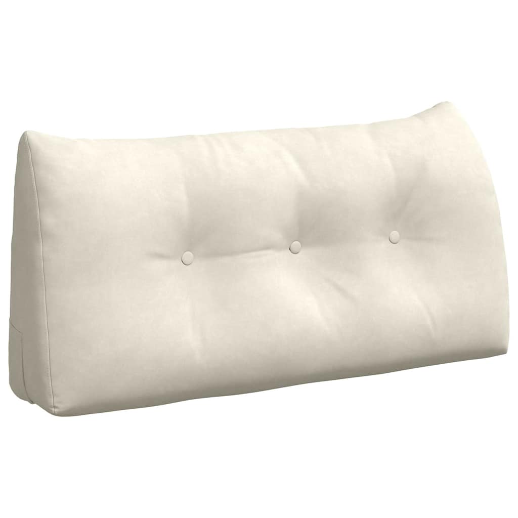Vidaxx coussin de dossier crème 100 x 24 x 50 cm velours
