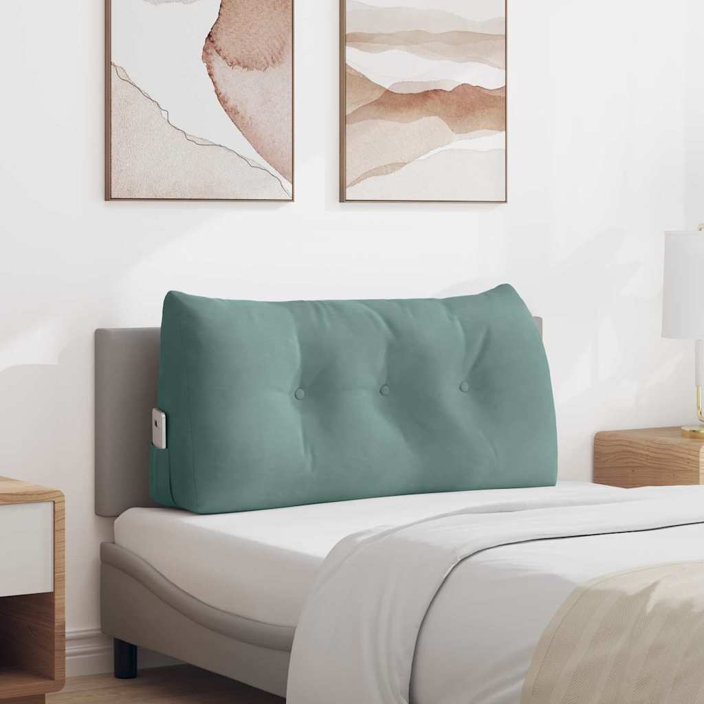 Vidaxx coussin de dossier vert d'eau 100 x 24 x 50 cm velours
