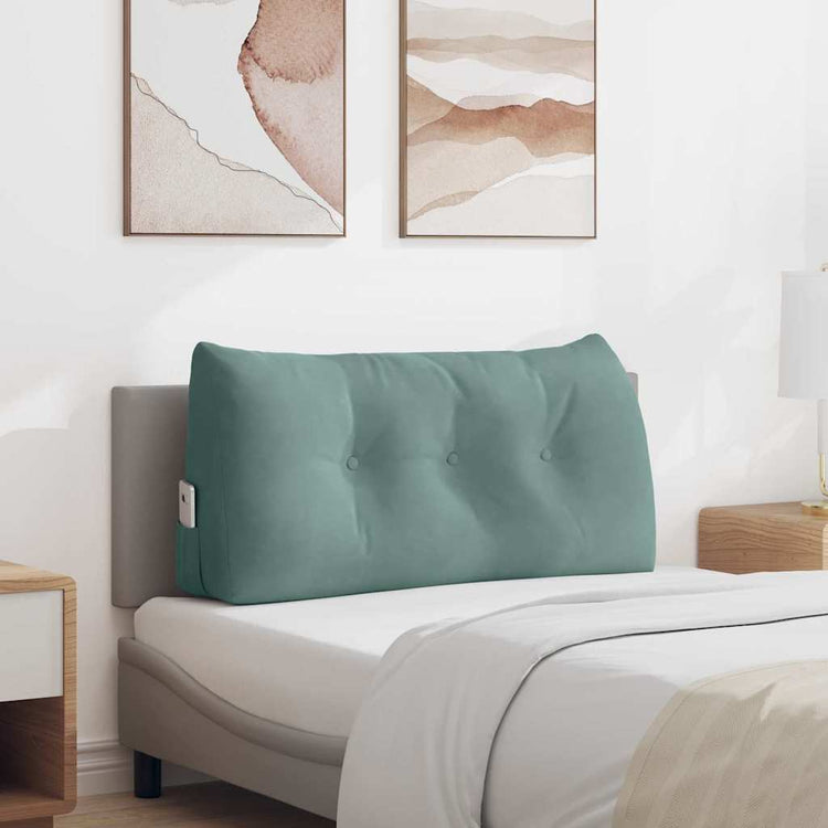 Vidaxx coussin de dossier vert d'eau 100 x 24 x 50 cm velours