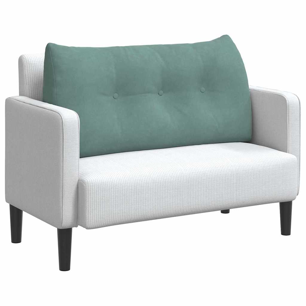 Vidaxx coussin de dossier vert d'eau 100 x 24 x 50 cm velours