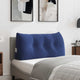Vidaxx coussin de dossier police bleu 100 x 24 x 50 cm velours