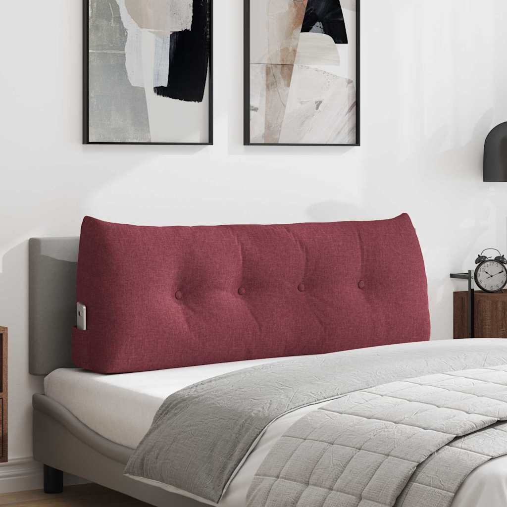 Vidaxx coussin de dossier rouge vin 120 x 24 x 50 cm tissu