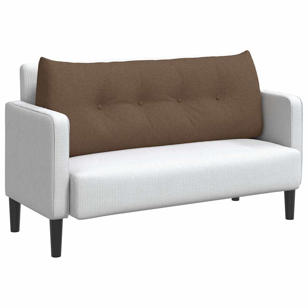 Vidaxx coussin de dossier marron 120 x 24 x 50 cm tissu