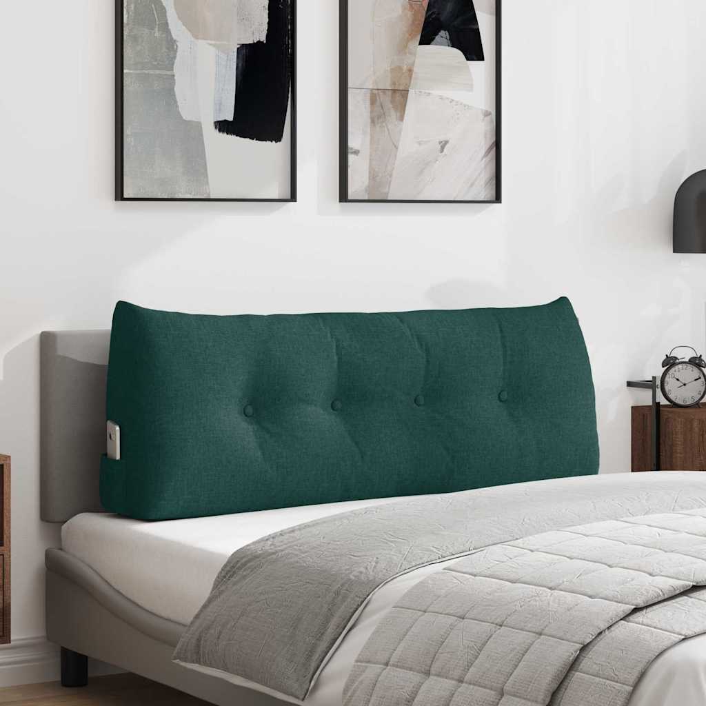 Vidaxx coussin de dossier vert foncé 120 x 24 x 50 cm tissu