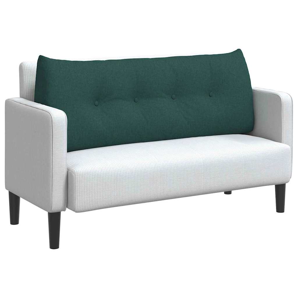Vidaxx coussin de dossier vert foncé 120 x 24 x 50 cm tissu