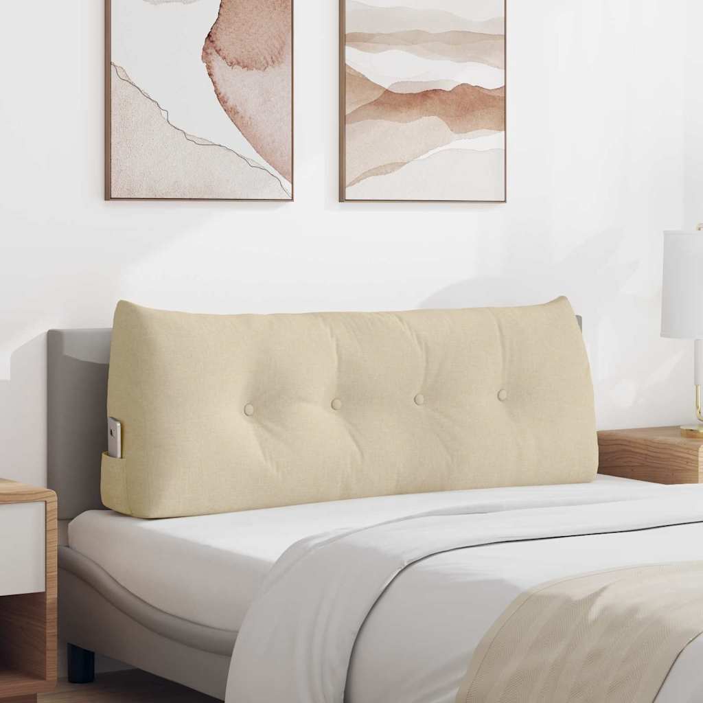 Vidaxx coussin de dossier crème 120 x 24 x 50 cm tissu