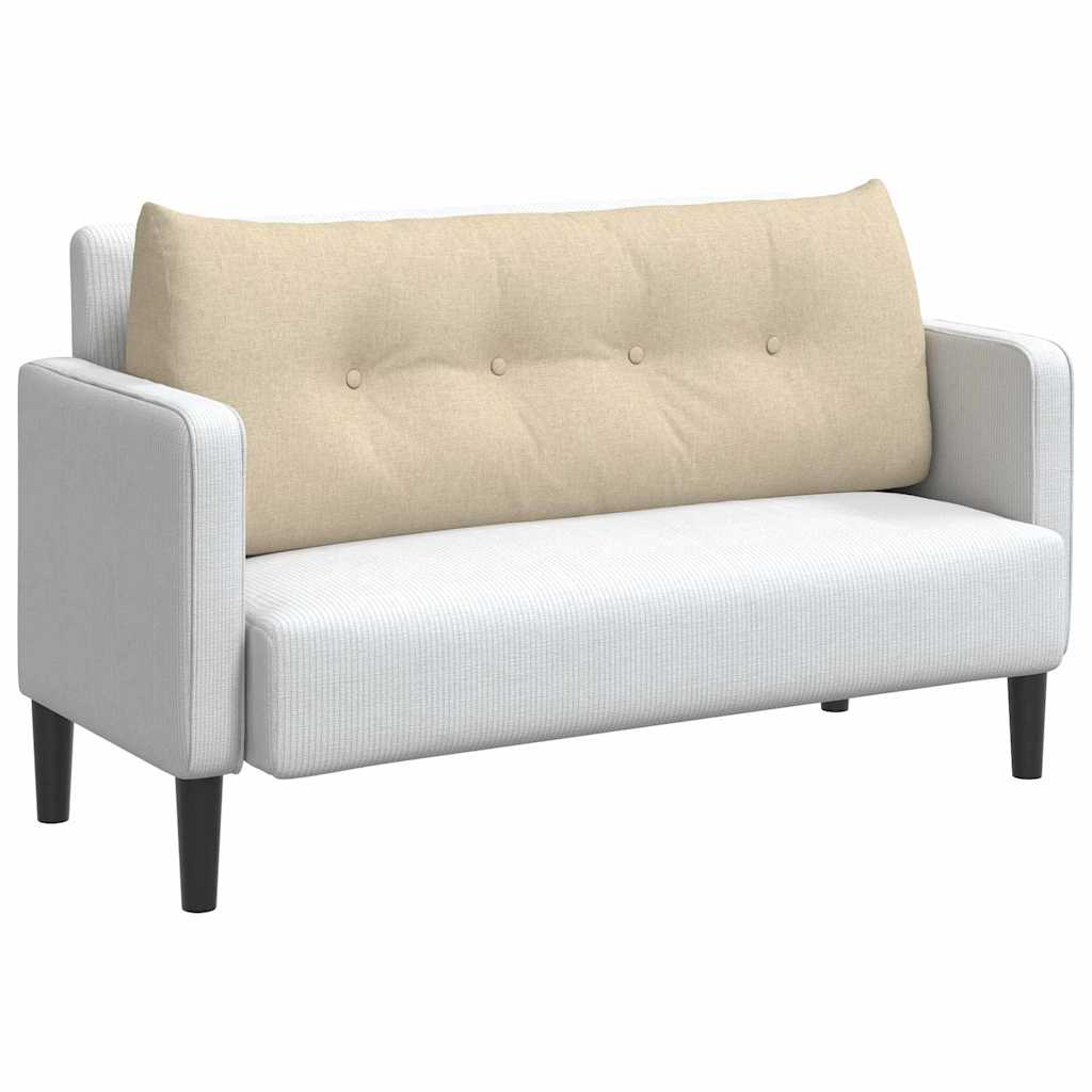 Vidaxx coussin de dossier crème 120 x 24 x 50 cm tissu