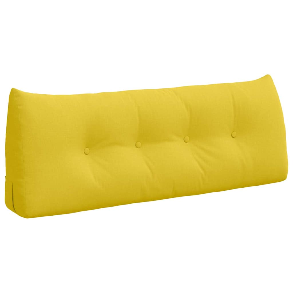 Vidaxx coussin de dossier jaune clair 120 x 24 x 50 cm tissu