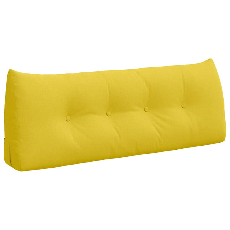 Vidaxx coussin de dossier jaune clair 120 x 24 x 50 cm tissu