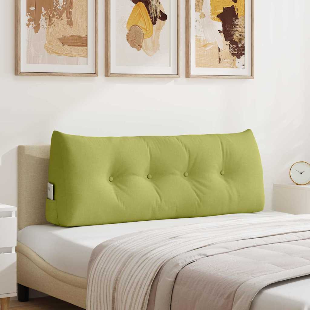 Vidaxx coussin de dossier vert clair 120 x 24 x 50 cm tissu
