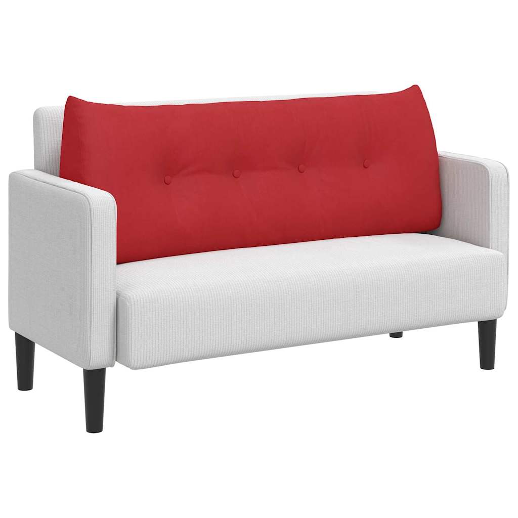 Vidaxx coussin de dossier rouge 120 x 24 x 50 cm tissu