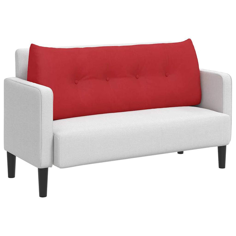 Vidaxx coussin de dossier rouge 120 x 24 x 50 cm tissu