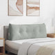 Vidaxx coussin de dossier gris clair 120 x 24 x 50 cm velours