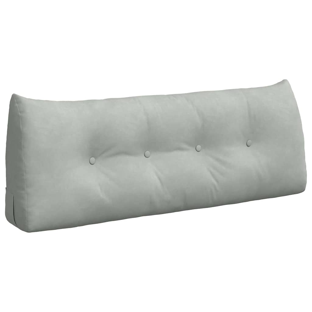 Vidaxx coussin de dossier gris clair 120 x 24 x 50 cm velours