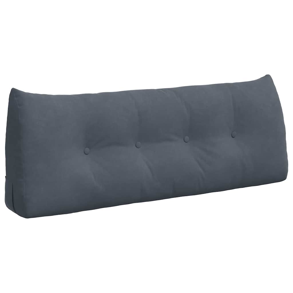 Vidaxx coussin de dossier gris foncé 120 x 24 x 50 cm velours