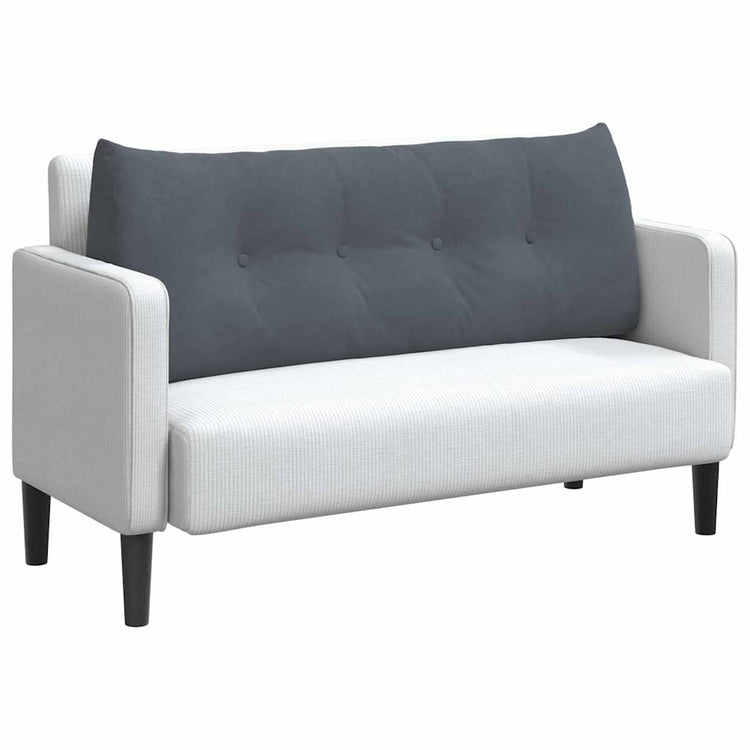 Vidaxx coussin de dossier gris foncé 120 x 24 x 50 cm velours