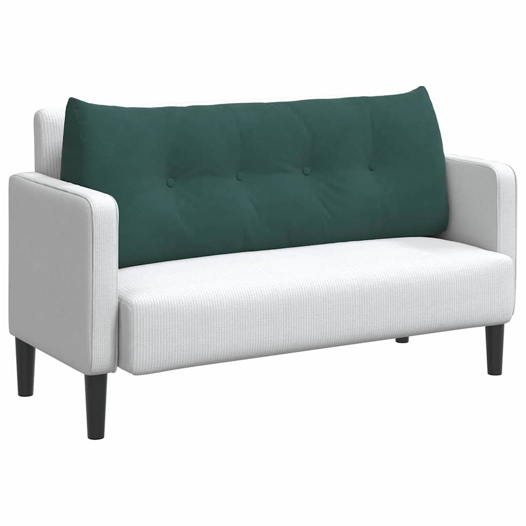 Vidaxx coussin de dossier vert foncé 120 x 24 x 50 cm velours