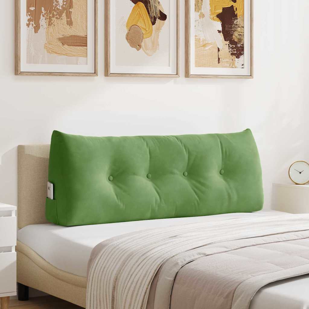 Vidaxx coussin de dossier vert clair 120 x 24 x 50 cm velours