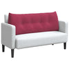 Vidaxx coussin de dossier rouge vin 120 x 24 x 50 cm velours